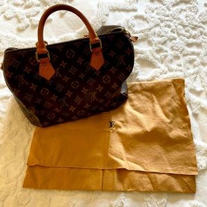 Louis Vuitton purse with duster